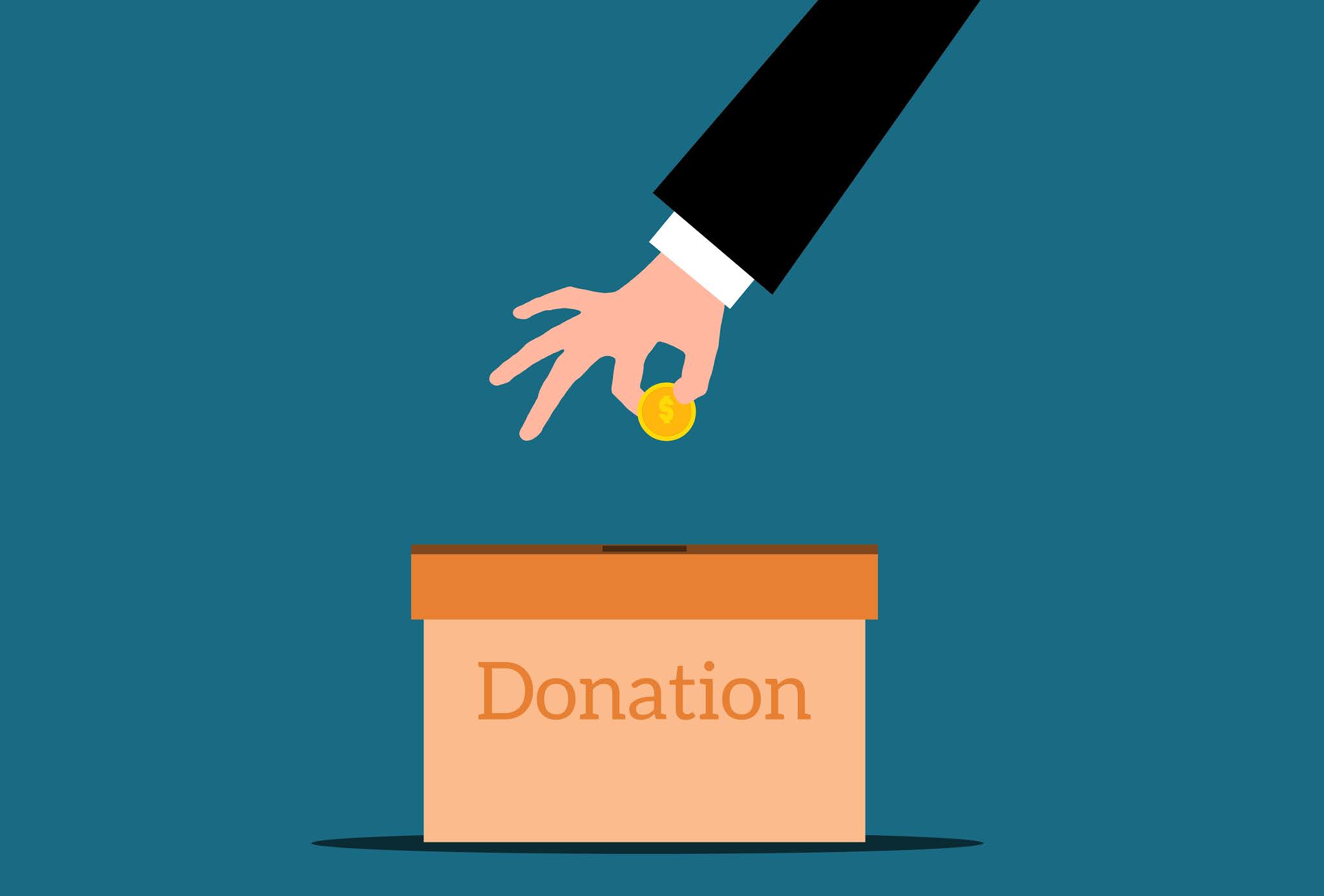 Charity Donation box graphic design