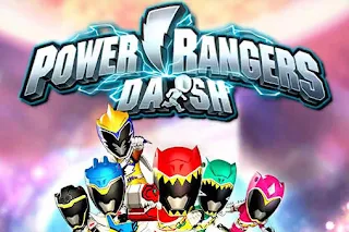 Screenshots of the Power Rangers Dash for Android tablet, phone.