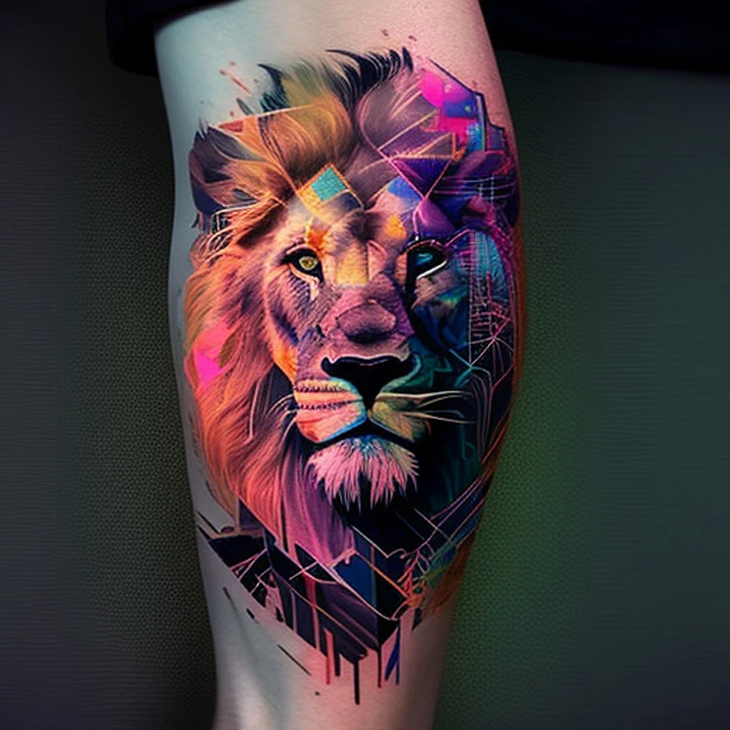 Tatuaje de león