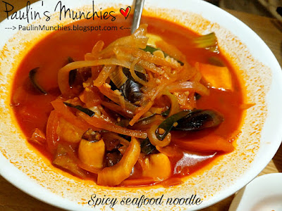 Paulin's Munchies - O.BBa Korean Restaurant at Tanjong Pagar Road - Spicy Seafood Noodle