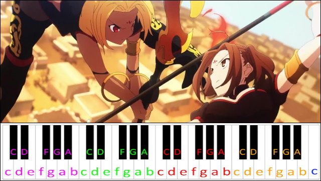 Cosmos in the Lostbelt (Fate/Grand Order OP 4) Piano / Keyboard Easy Letter Notes for Beginners