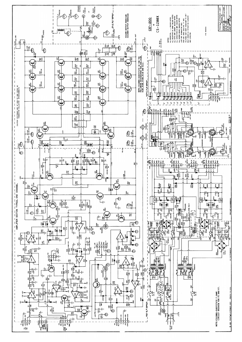 Berbagi Skema  Elektronika Skema  power  peavey CS1200X Dan 