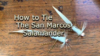 San Marcos Salamander, Salamander Fly, Tuesday Tie, Texas Fly Fishing, Texas Freshwater Fly Fishing, TFFF, Pat Kellner, Fly Tying