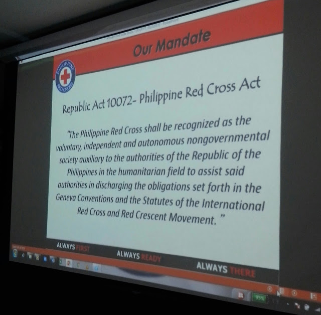 Mandate RA 10072 Philippine Red Cross Act