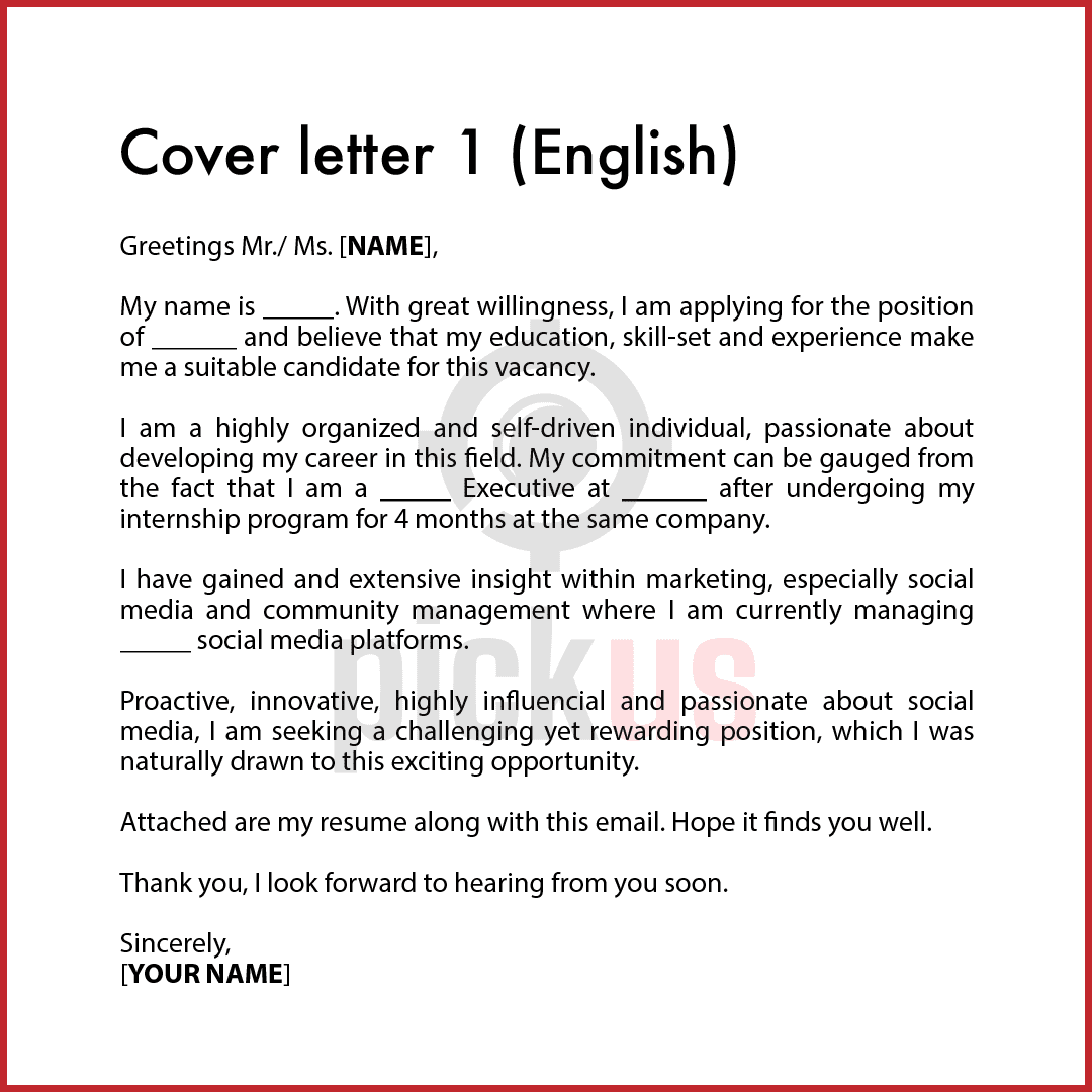 contoh cover letter template cv