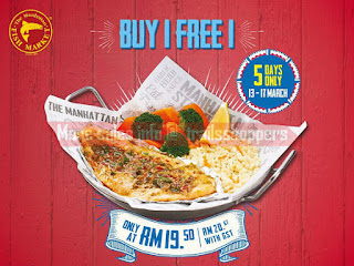 The Manhattan FISH MARKET Buy 1 FREE 1 Promotion 2017