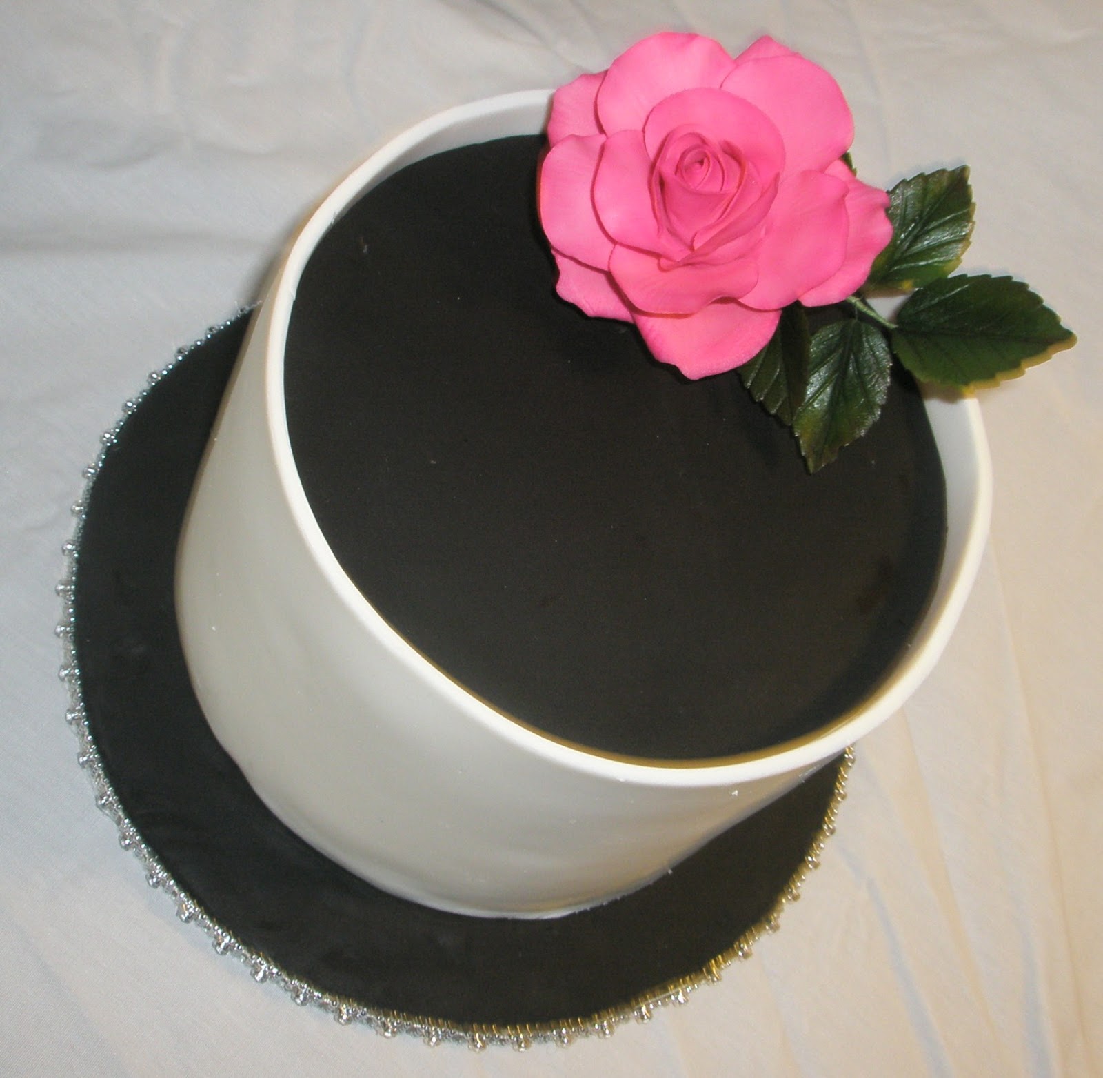 Cake Boss Black and White Wedding Cakes
