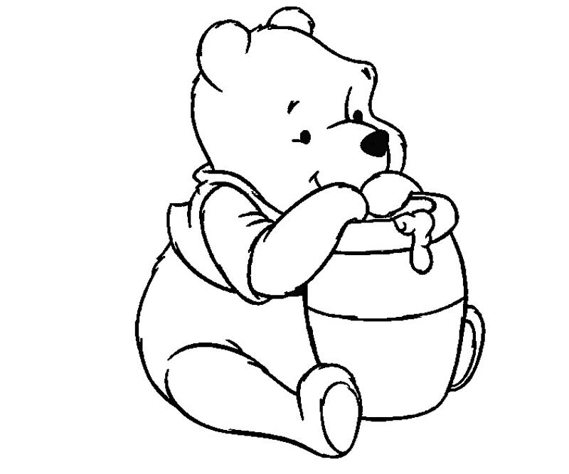 Printable Winnie The Pooh 5 Coloring Page