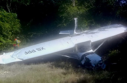 Cae Avioneta: Es de una escuela de pilotos, hay tres heridos, se desploma cerca del AIC