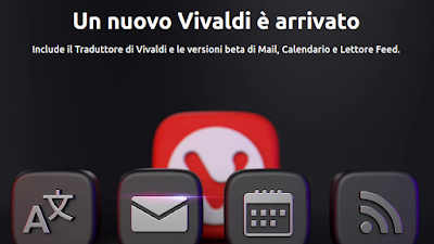 Vivaldi 4.0 aggiunge Vivaldi Translate e beta di Vivaldi Mail, Calendar and Feed Reader