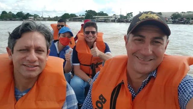 Deputado federal Jesus Sérgio visita famílias atingidas pela enchente do Rio Tarauacá e agradece a presença e solidariedade do governador Gladson