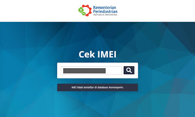 IMEI tidak terdaftar