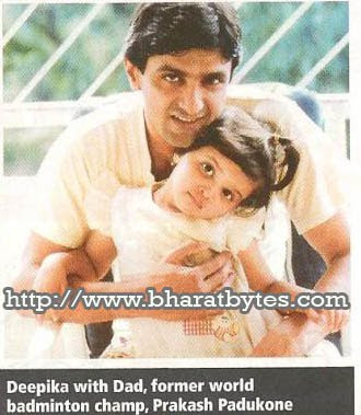 Rare childhood picture of Deepika padukone