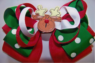 4. Christmas Hair Bows For Women