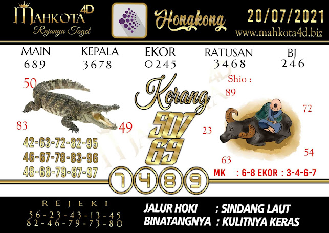 Syair Prediksi Togel Hongkong - HK Selasa, 20 - Juli - 2021