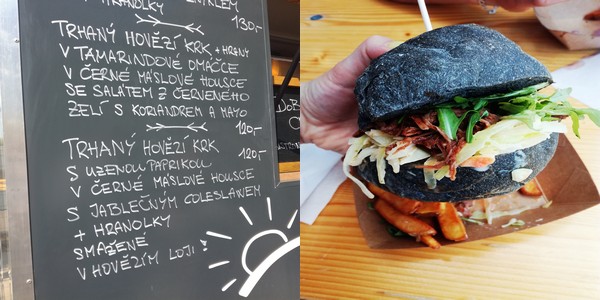 Mňam Gastro Festival 2019 Kroměříž Hamburger s trhaným hovězím