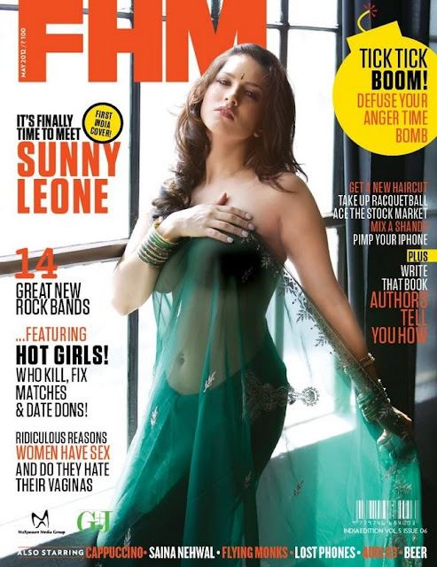 Sunny Leone on FHM Cover Page
