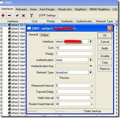 ospf interface