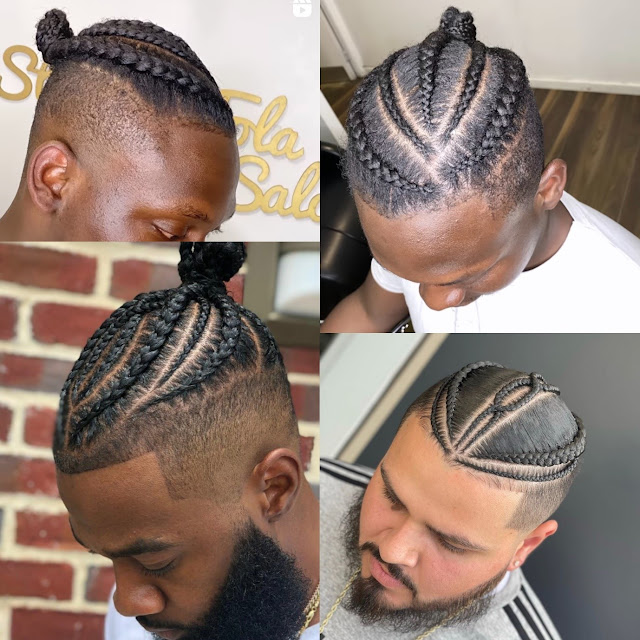 Braids with undercut for Men with Short Hair