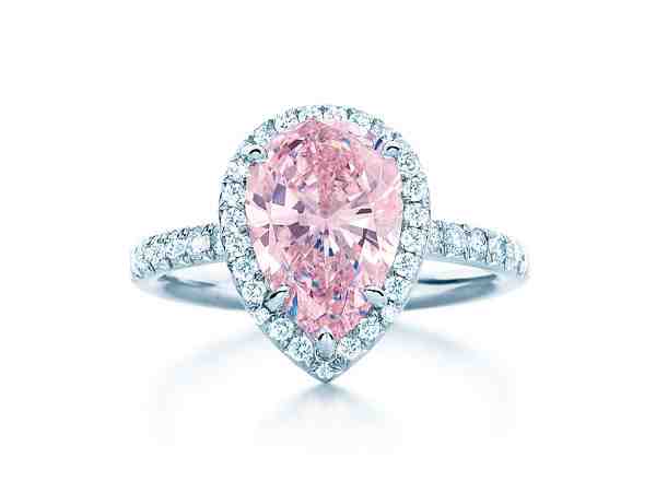 Tiffany & Co. Soleste 4.47-carat pear-shaped fancy pink diamond ...