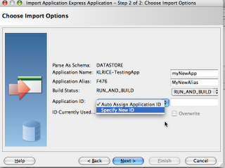 apex application import option