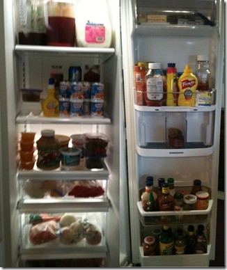 inside of fridge