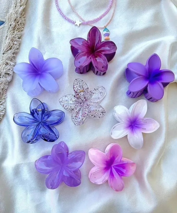 Pinza para cabello de flor