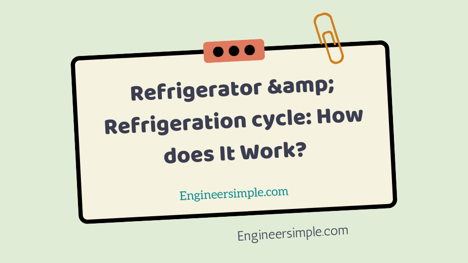 Refrigerator &amp; Refrigeration cycle: How does It Work?