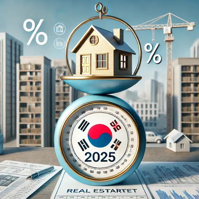 2025년 부동산 시장을 상징한 일러스트