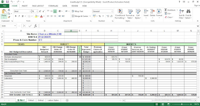 Project Cost Tracking Excel Template ENGINEERING MANAGEMENT