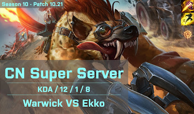 Warwick JG vs Ekko - CN Super Server 10.21