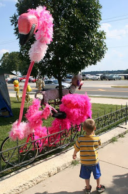  Scary Flamingo Art Bike