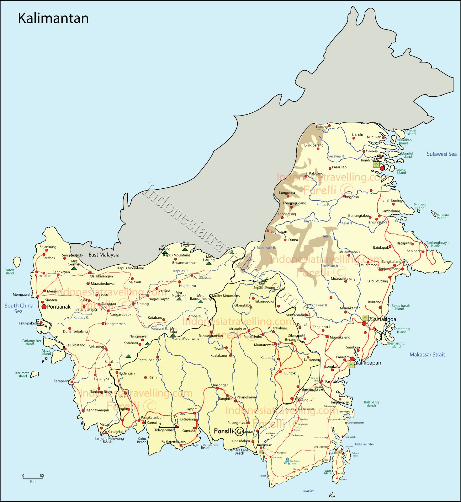Kumpulan Peta  Indonesia Peta Kalimantan 