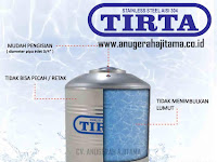 Tangki Air Merk Tirta Produk Tandon Air Stainless Berkualitas