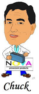 Nova Wizard of aqueous and UV coatings Chuck Malspeis