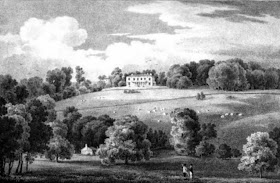 Polesden  from Select Illustrations of the County of Surrey by GF Prosser (1828)