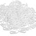 300Pcs White Plastic Curtain Hooks