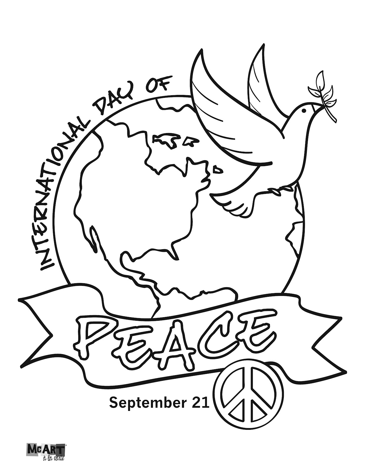 Download World Peace Coloring Pages (14 Image) - Colorings.net