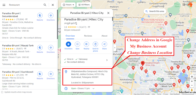 Change Address and Location in Google My Business