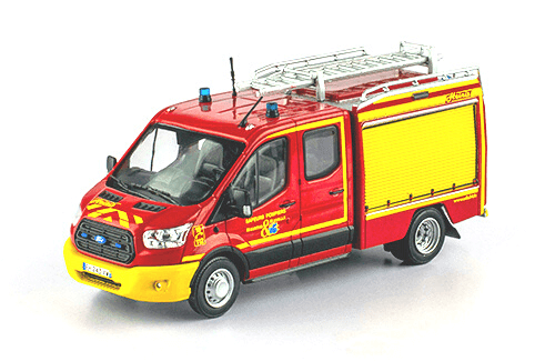 collection véhicules légers sapeurs-pompiers, ford transit mk v vps heinis 1:43