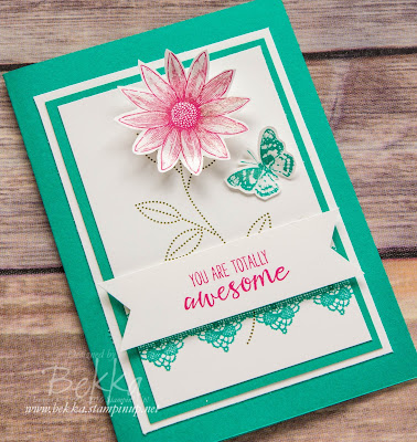 You Are Totally Awesome Card Featuring Products from Stampin' Up! UK - get them here