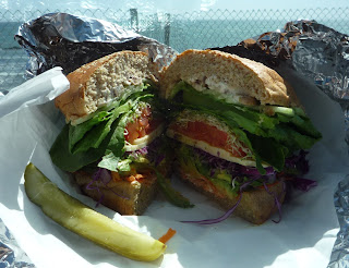 veggie sandwich; Sebastian's; San Simeon