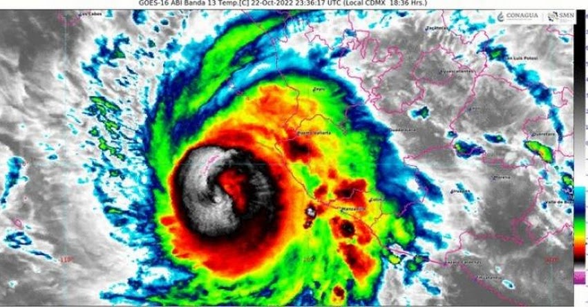 EN VIVO - HURACÁN ROSLYN: Jalisco y Nayarit en estado alerta por gigantesco remolino cerca a México [VIDEO]