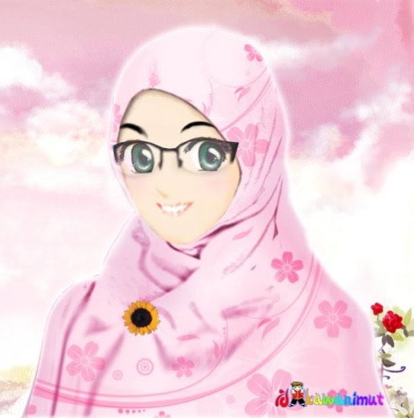 download gambar  wallpaper kartun  religi islami wanita 