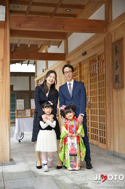 名古屋市の針名神社で七五三出張撮影