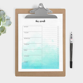 free planner pages to print