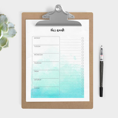 free planner pages to print