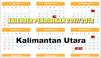 Kalender Kaldik 2017/2018 Kalimantan Utara Excel + PDF