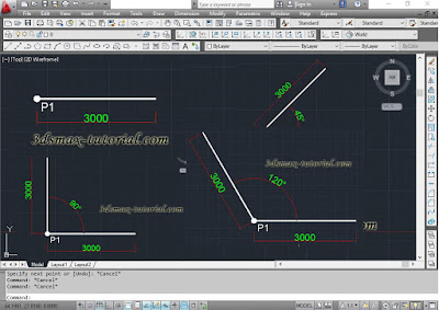 Cara membuat garis di autocad