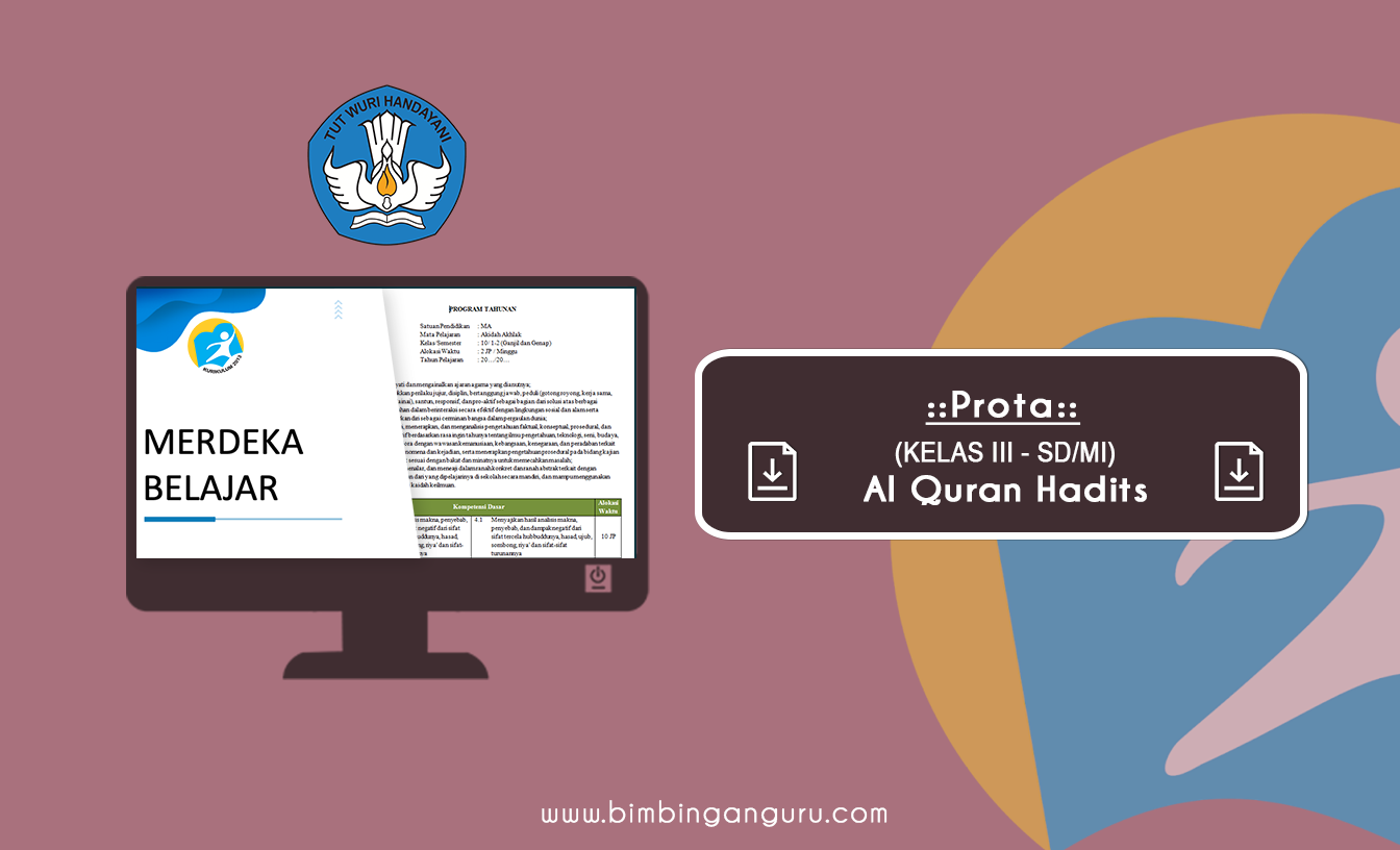 Prota Al Quran Hadits Kelas III K13 Tahun Ajaran 2022/2023 (REVISI)